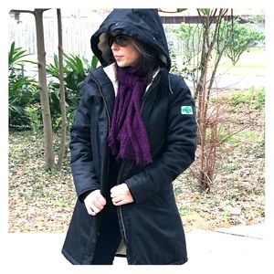 Vegan HoodLamb Winter Coat